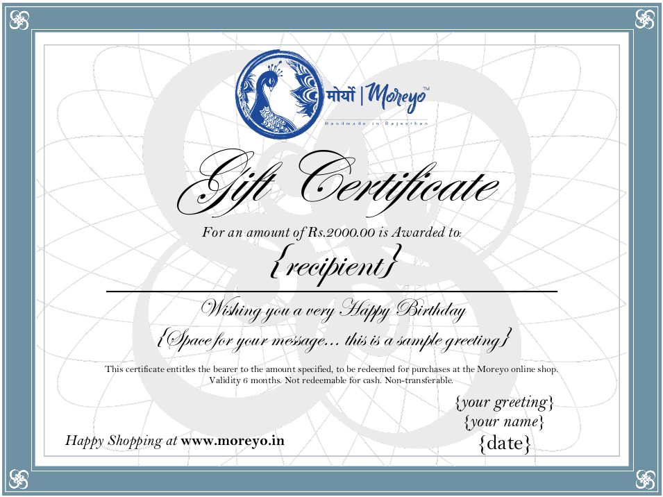 Gift Certificate